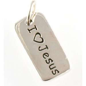  I Love Jesus Sterling Silver Charm Arts, Crafts & Sewing