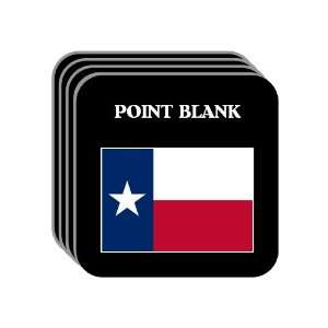  US State Flag   POINT BLANK, Texas (TX) Set of 4 Mini 