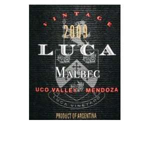  2009 Luca Malbec Mendoza Uco Valley 750ml Grocery 