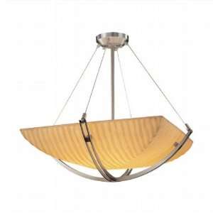   Crossbar Waterfall Faux Porcelain 22 Pendant Light