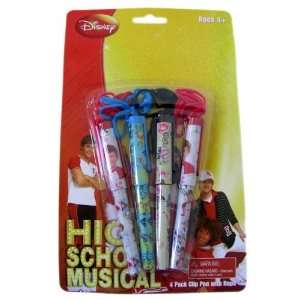 Disney High School Musical Pen Set  4pack Clip Pen with 