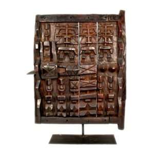    African Carved Wooden Dogon Door   from Mali