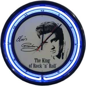 16 Elvis Presley Blue Neon Clock TS 16880BL 
