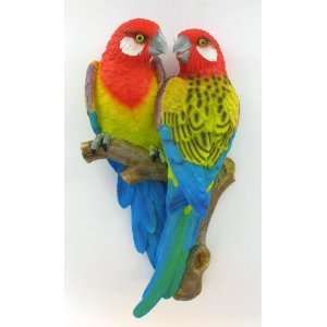  Multi Color Wall Art Parrot 3 Dimensional Hanging