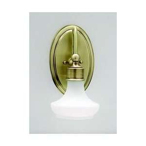 House of Troy WL614 AB Antique Brass / White Wall Lamps Contemporary 