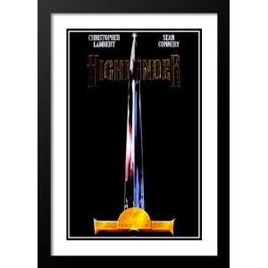  Highlander 20x26 Framed and Double Matted Movie Poster 