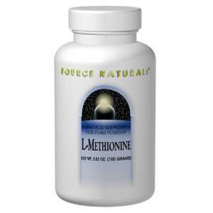  L Methionine Powder 100gm 3.53 oz, Source Naturals Health 
