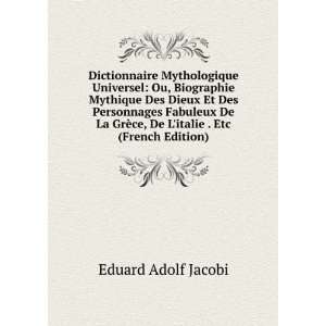   ¨ce, De Litalie . Etc (French Edition) Eduard Adolf Jacobi Books