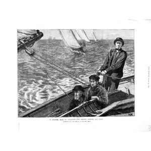  1872 English Channel Race Boulogne Skipper Pilot Boat 