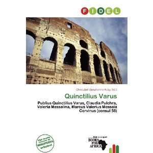   Quinctilius Varus (9786200738424) Christabel Donatienne Ruby Books