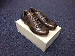 NIB Pantofola Doro/Hand Crafted Sneakers/Multi Sz/Brown/Italy/$385 