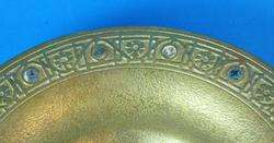 Signed Tiffany 9 Inlaid Gold Dore Bronze Bowl #1723  