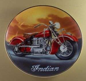 1942 INDIAN 442 Motorcycle Plate Franklin Mint SHARP  
