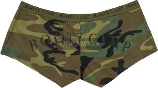 Womens Military Army Booty Mini Shorts  