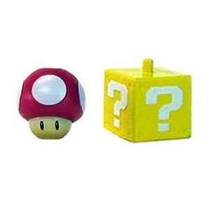  New Super Mario Bros. Mushroom Figure and Question Block 
