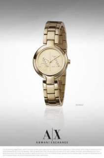 AX Armani Exchange GOLD Bracelet Watch CRYSTALS AX4062  