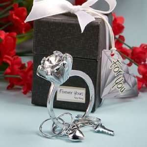   Collection diamond ring design key ring favors