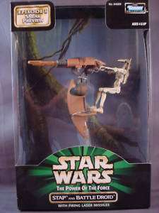 STAR WARS EP1 PREVIEW STAP & BATTLE DROID ARMY BUILDER  