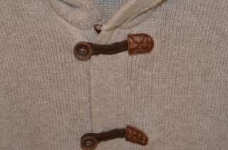 Janie & Jack Anchors Away Gray Toggle Hooded Sweater 5 5T  