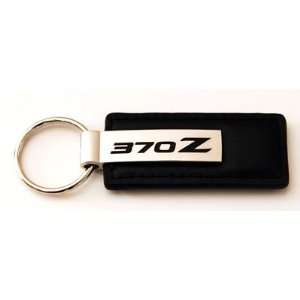 Nissan 370Z Z34 Fairlady Black Leather Official Licensed Keychain Key 