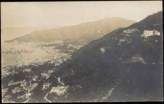 china, HONG KONG, Panorama from Hill (1920s) RPPC  