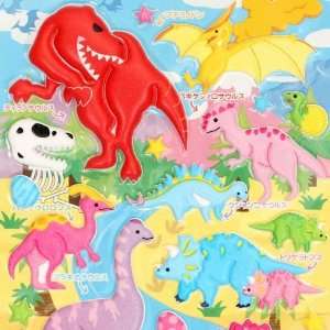  cute big puffy dinosaur sticker Japan Toys & Games