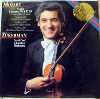 PINCHAS ZUKERMAN mozart violin LP mint  M 37839  