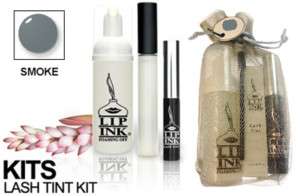 LIP INK® Lash Tint Kit Guaranteed Smear proof SMOKE NEW  