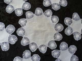 Tenerife wheel lace doily Set   7 pieces  
