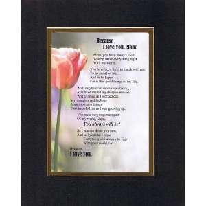 Touching and Heartfelt Poem for Mothers   Because I Love You Mom Poem 