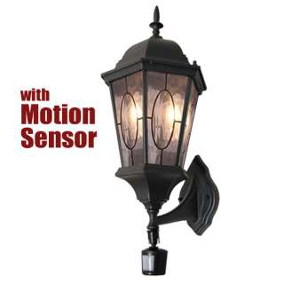 Black Outdoor Wall Light Motion Sensor OT0029MVF WUPIR  