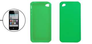 Protective Green Plastic Soft Skin Case for iPhone 4 4G  