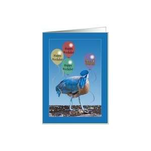  3th Birthday Card with Balloons and Heron Card Toys 