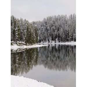  Yellowstone River in Winter, Yellowstone National Park 