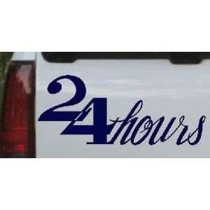  Navy 18in X 7.5in    24 Hours Store Window Sign Business 