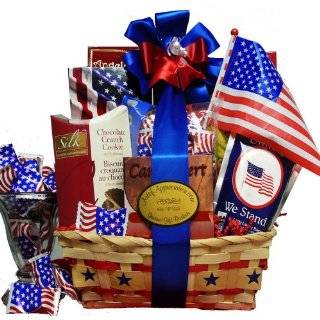   Patriotic Gourmet Food Gift Basket   Great Fourth of July Celebration