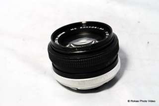 Minolta 55mm f1.9 lens MC manual focus Rokkor PF 11.9  