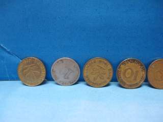 Vintage coins lot x18 Germany 1888 1988 10pf  