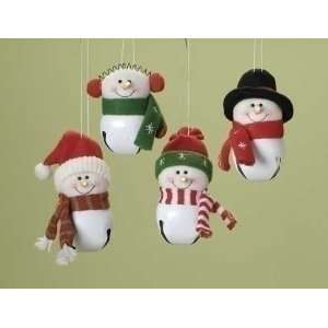  Club Pack of 12 Personalizable Lighted Snowman Jingle Bell 