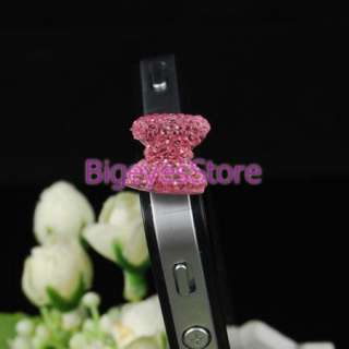 5mm Pink Bowknot Anti Dust Plug Stopper Cover for iPhone 4/4S All 