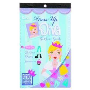 WeGlow International Dress Up Diva Sticker Book (Pack of 4 