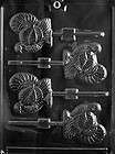 Thanksgiving TURKEY LOLLY Chocolate Candy Mold 2 5/8 x 2 5/8