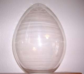 Elan Vital 911 Commemorative Murano Art Glass 18 Clear Egg RARE 