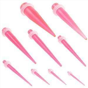  Pink UV taper with clear o rings, 14 ,sold individually 