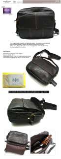   New Genuine Leather Mens Messenger,Business Cross Bag 0978  