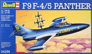 REVELL 1/72 SCALE F9F 5 PANTHER BLUE ANGELS PLASTIC MODEL PLANE KIT 