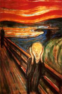 The scream 1893 Handmade Art Oil Painting Edvard Munch  