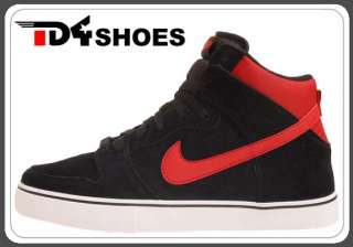 Nike 6.0 Dunk High LR Black Varsity Red New 2012 Mens Casual Shoes 