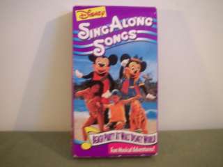 DISNEY SING ALONG SONGS BEACH PARTY AT DISNEY WORLD VHS 786936472134 
