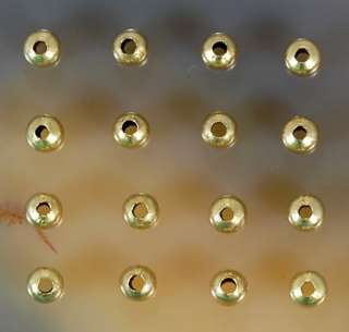 200pcs 4mm Ant Gold Metal Beads  